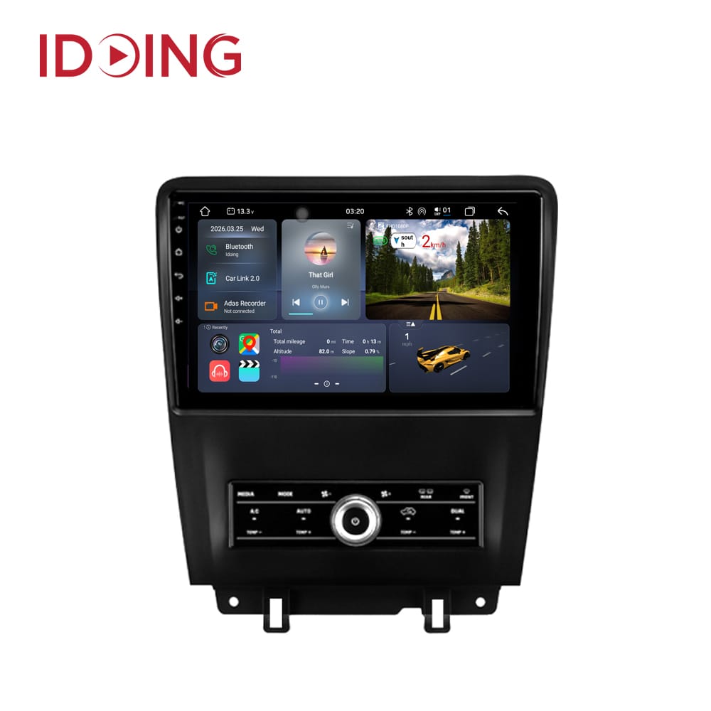 Idoing 10.2 inch Car Stereo Android Radio Multimedia Video Player For Ford Mustang 5 S 197 2009-2014 Navigation GPS Head Unit Audio128G
