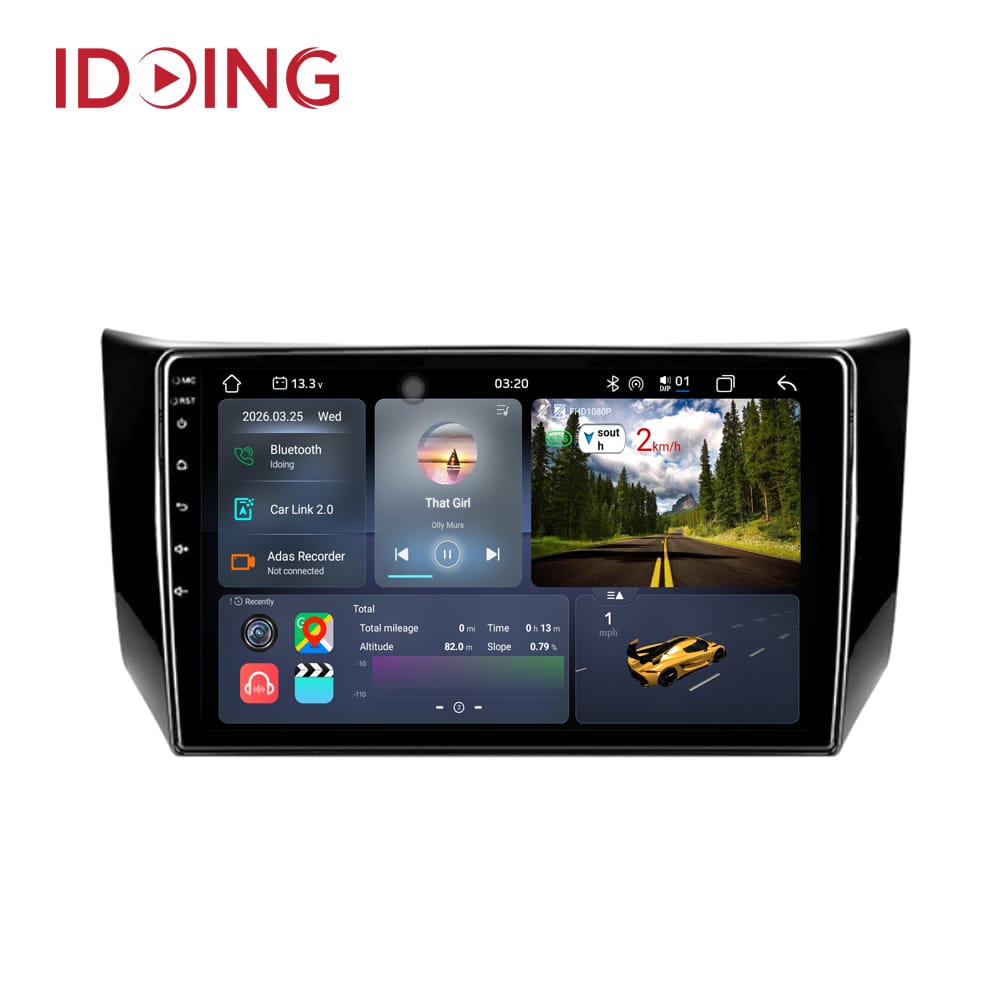 Idoing 10inch Car Stereo Radio Multimedia GPS Player For Nissan Sentra B17 2012-2017 Head Unit Built-in Android Auto And Carplay 6G+128G