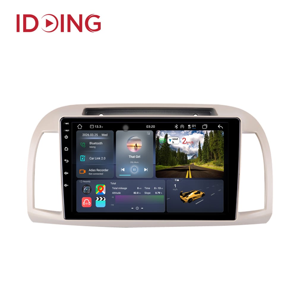 Idoing 9 inch Car Stereo Head Unit For Nissan March 3 K12 2002-2010 Android Radio Multimedia Video Player GPS Navigation Audio No2din