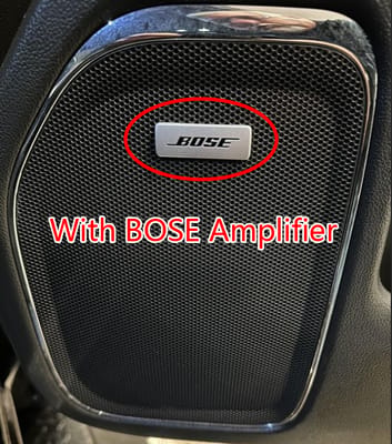 With BOSE amplifier
