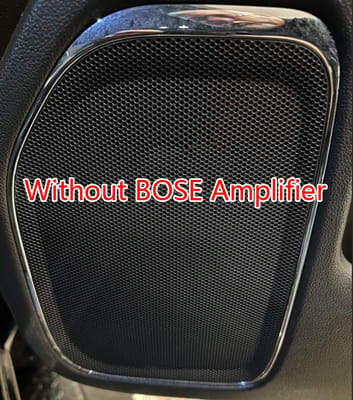 Without BOSE amplifier