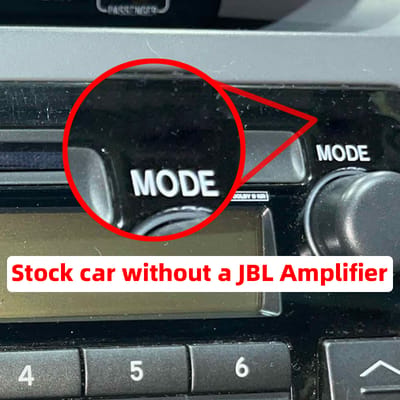 Stock car without a JBL Amplifier