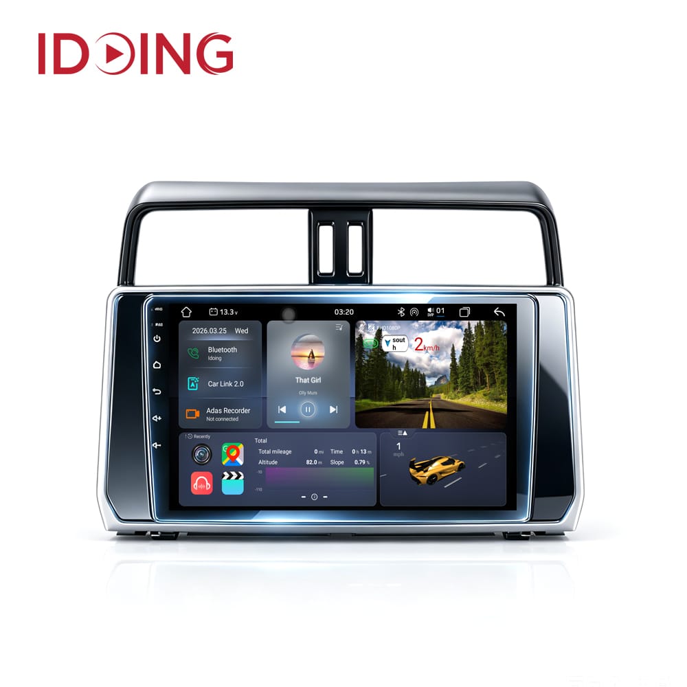 Idoing Android Head Unit For Toyota Land Cruiser Prado 150 2017-2019 Car Radio Multimedia Video Player Navigation GPS No 2din
