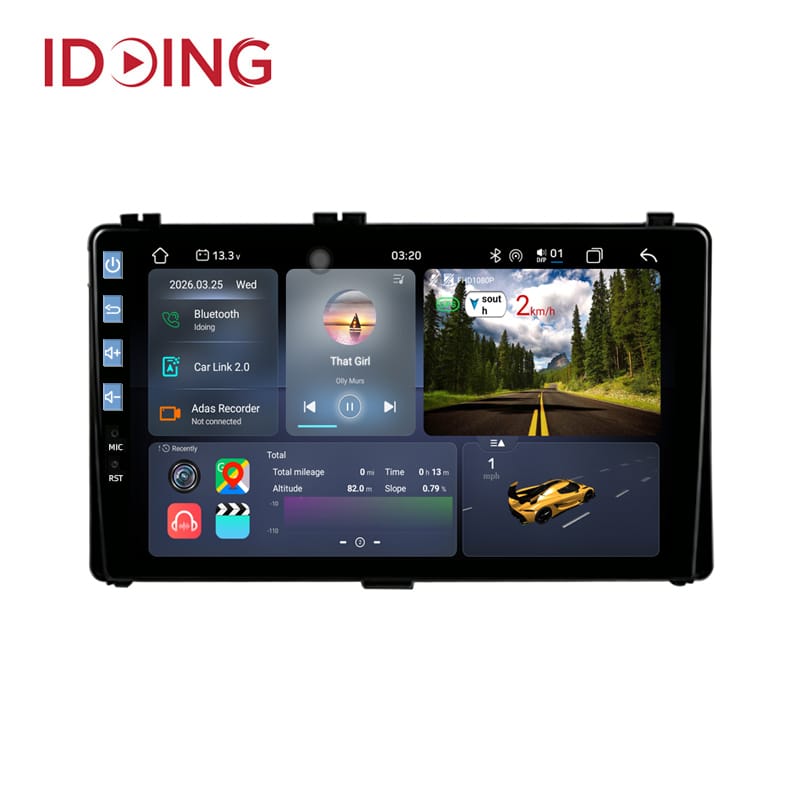 Idoing 9INCH Android13 Car Radio Multimedia Player For Toyota Corolla 11 Auris E180 2017 2018 Car Radio Multimedia Video Player Navigation Stereo GPS Android Auto and Wireless Carplay