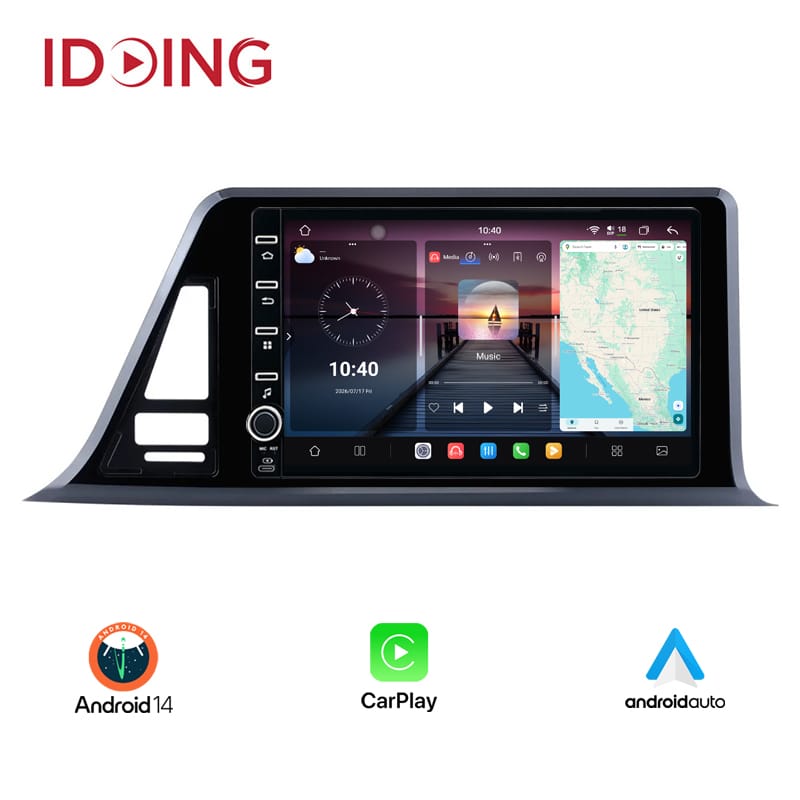 Idoing 9inch Android 14 Radio Head Unit For Toyota C-HR CHR RHD LHD 2016-2020 Wireless Carplay Android Auto Car Radio Multimedia Video Player Navigation Stereo GPS
