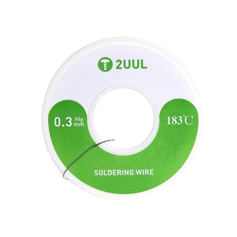 2UUL Diameter 0.6mm 100M 50g 183 Tin Wire Rosin Solid Flux Core Solder Wire For Electrical Soldering Welding Repair Tools