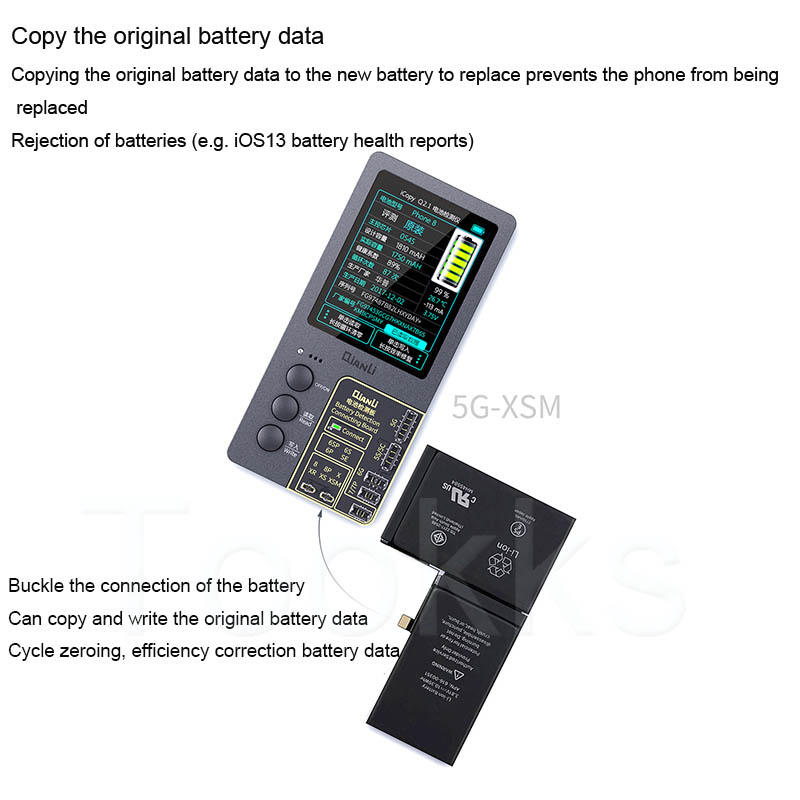Qianli iCopy Plus LCD Screen TrueTone Repair Programmer Battery/Lightning Cable Tester for iPhone 11Pro MAX XR XSMAX XS 8P 8 7P