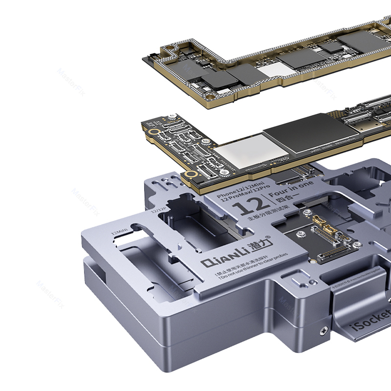 Qianli iSocket 12 Series 4 in 1 Motherboard Layered Test Stand for iPhone 12/12Pro/12Pro Max/12 Mini Logic Board Test Fixture