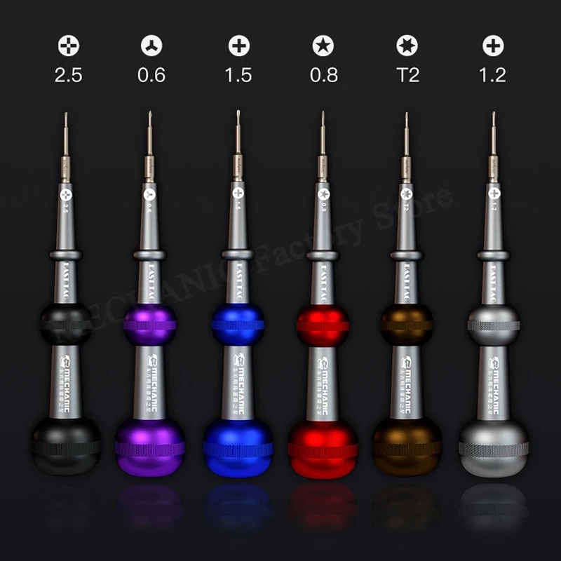 Mechanic Oriental Pearl 3D Screwdriver Set Magnesium Silicon Alloy Bolt Driver for Mobile Phone Main Board Dismantling Repair