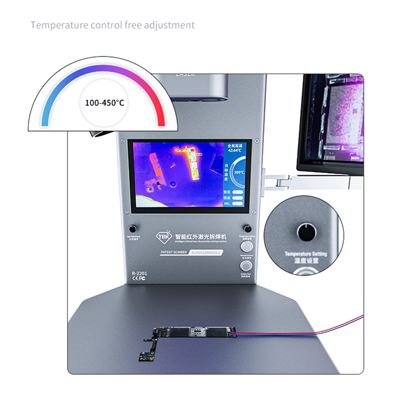 TBK R-2201 Intelligent Infrared Laser welding Machine Thermal Imaging Diagnosis Phone Repair Desoldering machine