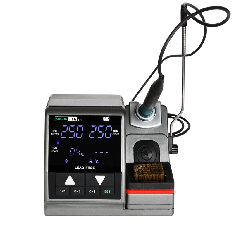 SUGON T16 Soldering Station High Quality T12 Soldering iron tip Rework Station For Phone PCB IC SMD BGA Welding Station Repair