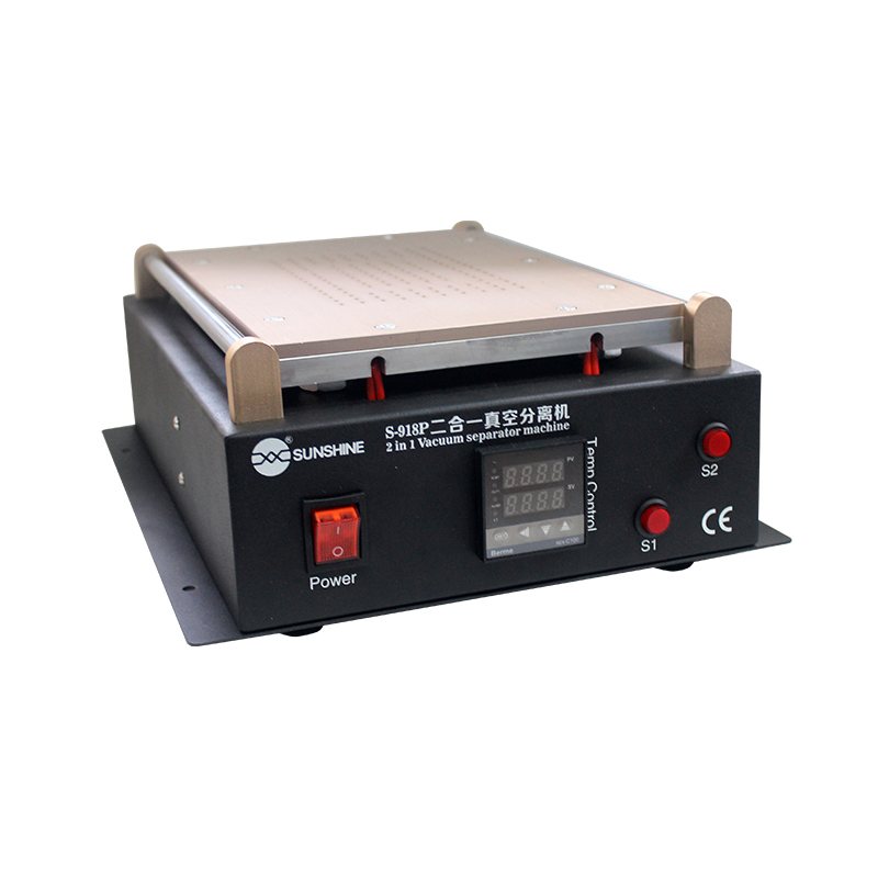 Sunshine S-918P 2 in 1 Vacuum Separator Machine 14 Inch Large Heating Plate LCD Separator for Mobile Repair