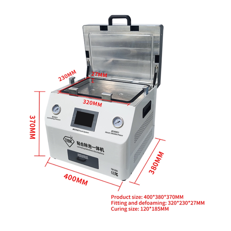 TBK 308A new laminating and defoaming integrated machine OCA large size vacuum laminating machine UV curing box