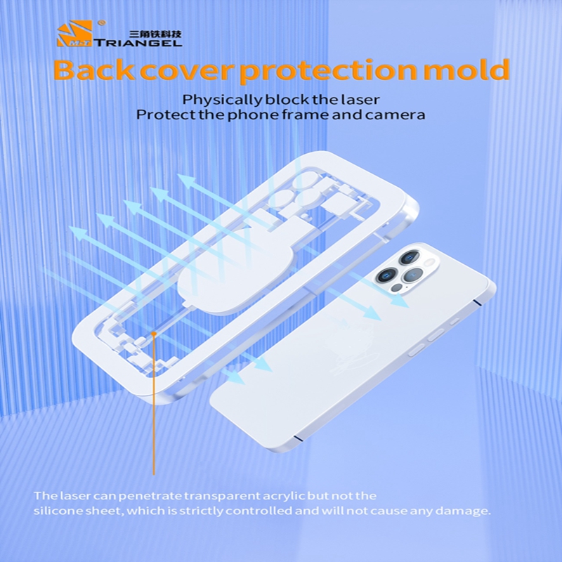 M-Triangel Laser Protect Mold Back Cover Back Cover Protection Mold Physical Drawing Mould For TBK Laser Separation Machine