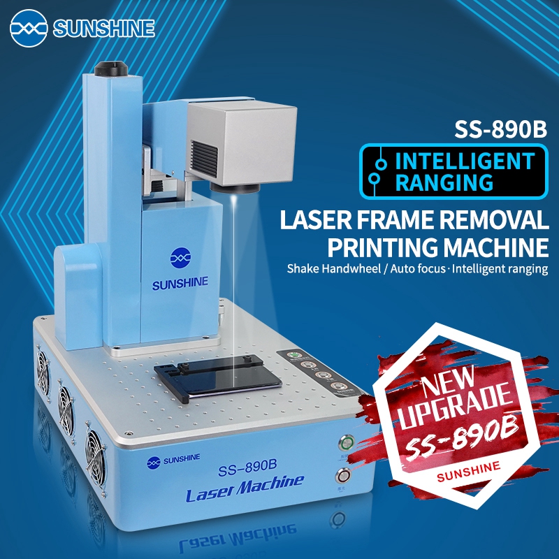 SUNSHINE SS-890B 20W Laser Frame Removal / Printing Machine Screen Removal for mobile phone frame and glass remove machine