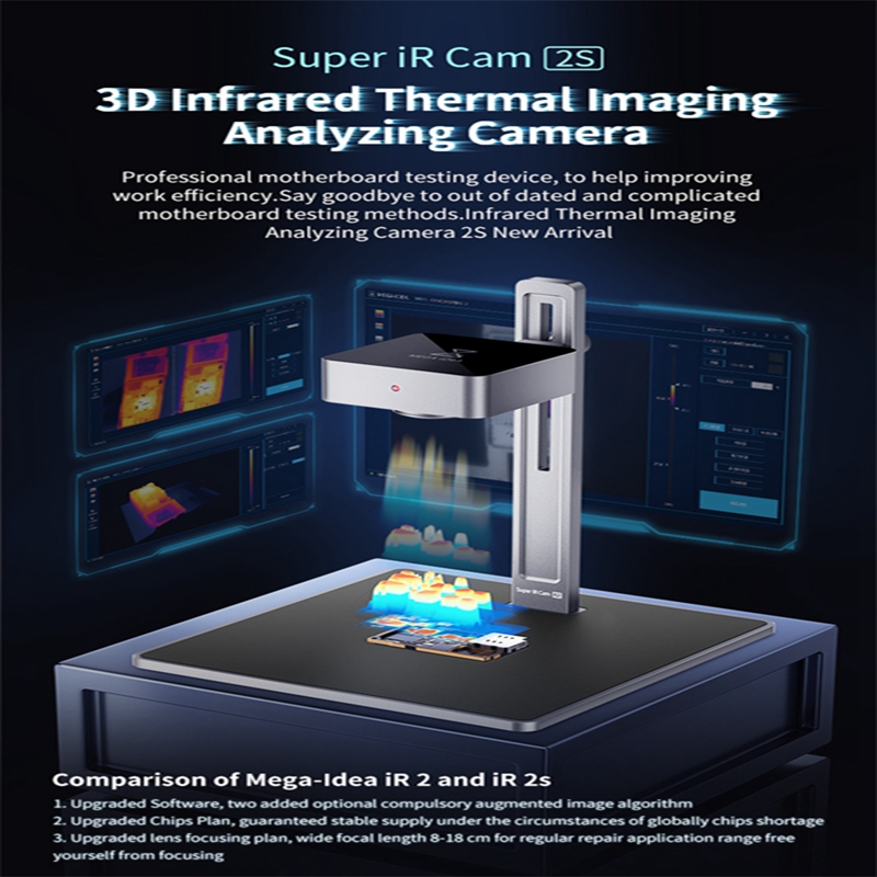 Qianli MEGA-IDEA Super IR Cam 2S 3D PCB Short Circuit Quick Diagnosis Motherboard Infrared Thermal Imaging Analyzing Camera
