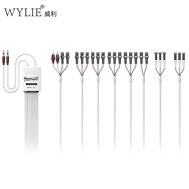 WYLIE WL-618 Mobile Phone Power Cord iPhone And Android phone Repair Test Line