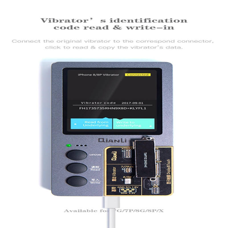 Qianli iCopy Plus V2.1 LCD Screen Photometer Original Color Programmer Vibration Touch Photosensitive Tool (Inner Battery)