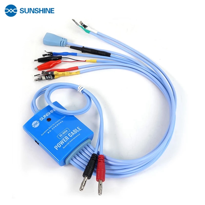 SUNSHINE SS-905A Power Supply Test Cable For iPhone 11 12 PRO MAX XS 8P 8 6S Plus 5S /SAM Series DC Power Control Wire Test Line