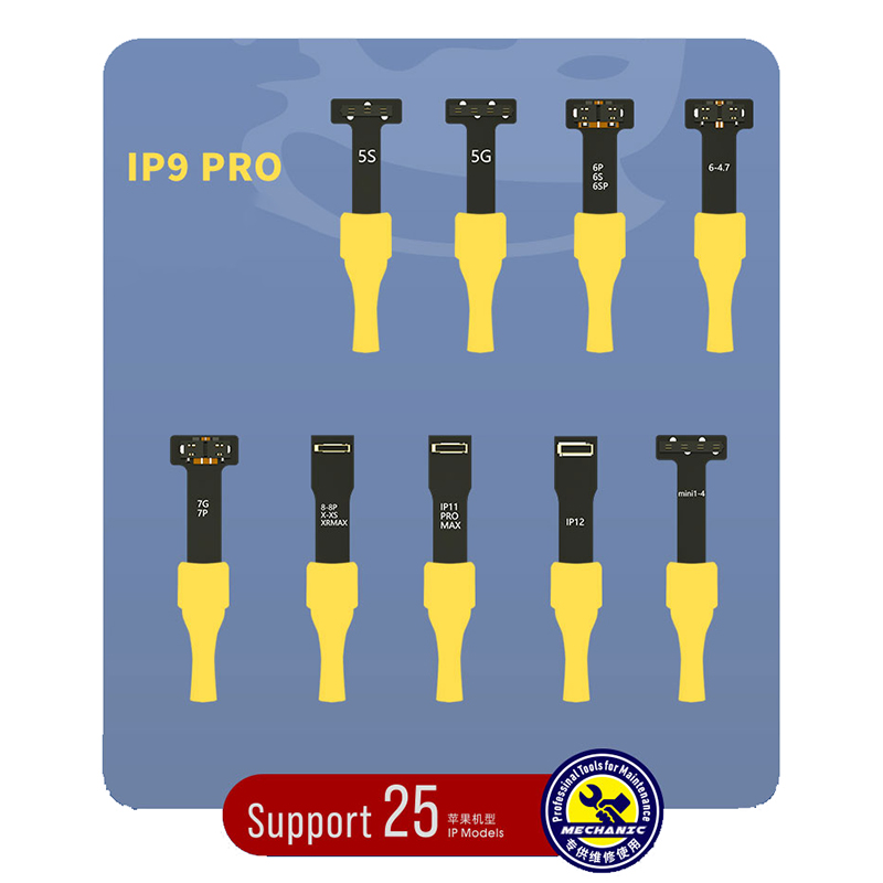 MECHANIC IP9 PRO IP Power Boot Cable DC Power Supply Test Cord Battery-Free Thicken Copper Boot Up line Support 25 Models Phone