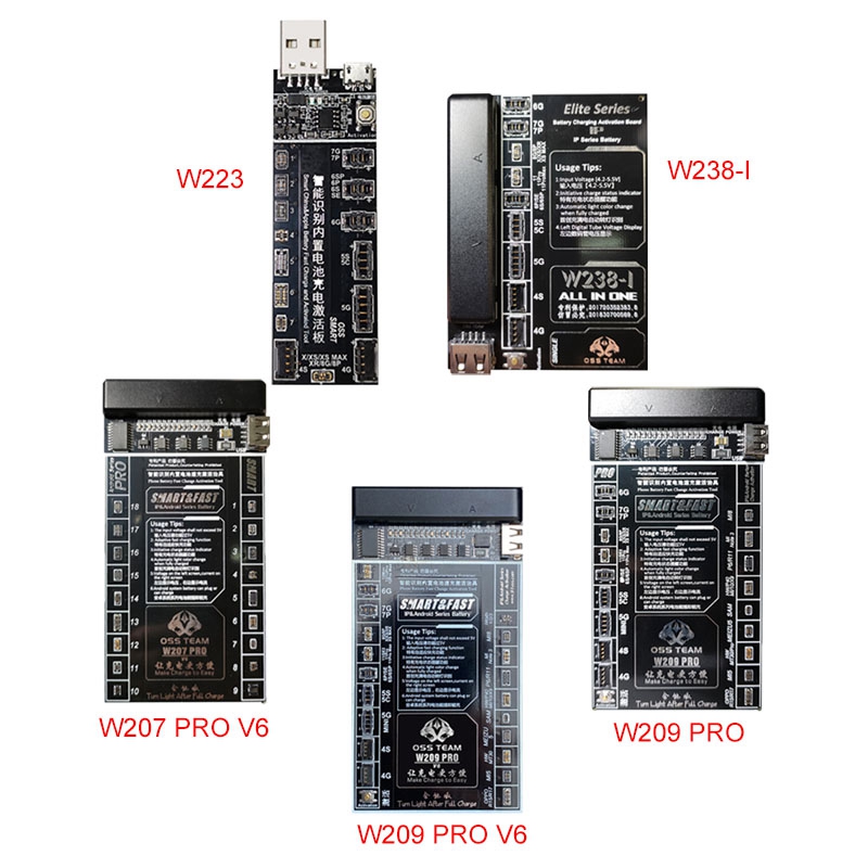 OSS TEAM W209 PRO Smart Built-in Battery Activation Board For iPhone 4 -12PRO MAX/Android Charging Activation Circuit Board Test