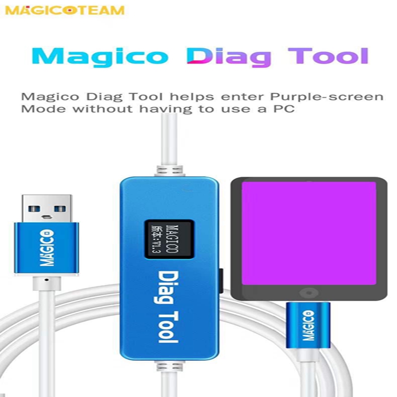 2022 Original New Magico Diag Tool Purple Screen Mode Automatically For IP And I Pad To A7-A11