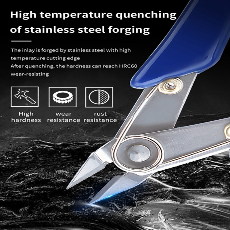 LUXIANZI 170 Diagonal Pliers Functional Tools Electrical Wire Cable Cutters Side Snips Flush Stainless Steel Nipper Hand Tools