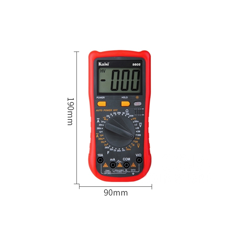 Kaisi 9805 Professional Digital Multimeter Automatic Range Anti Burning Measurement Tester Multimeter Ammeter for Phone Repair