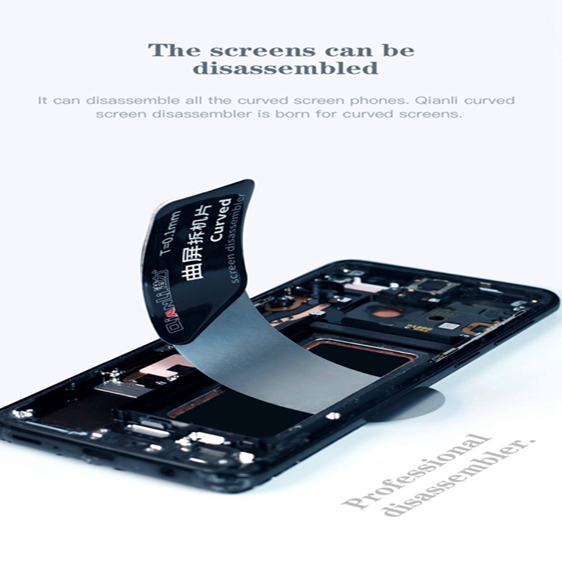 Qianli Tool Ultra Thin Pry Spudger Disassembling Card Dedicated for Curved Screen Samsung IP iPad Screen Opening Tool