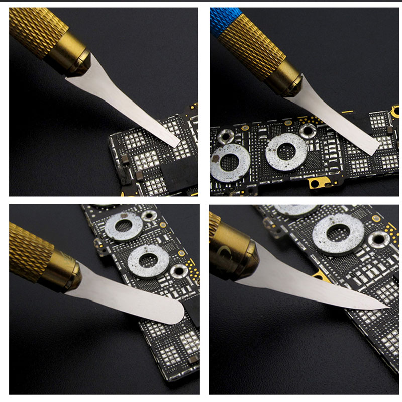 WL 15 In 1 CPU IC Edge Glue Remover Knife Ultra-Thin Blade Motherboard BGA Chip Glue Cleaning Scraping Pry Knife