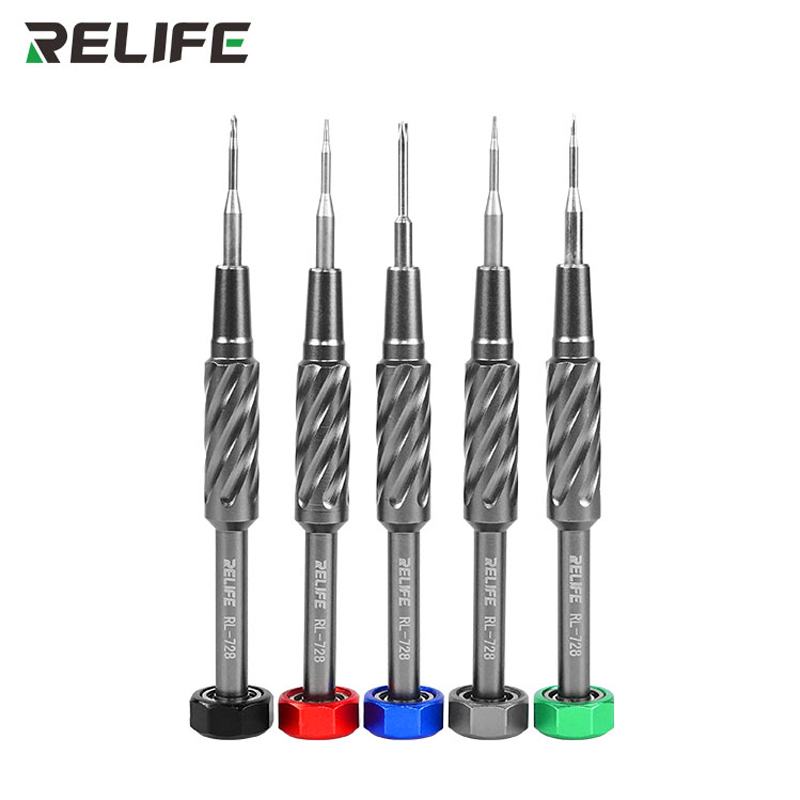 RELIFE RL-728 Strong Magnetic Adsorption Screwdriver High Hardness Alloy Steel for IPhone HUAWEI Samsung Phone Repair Tools