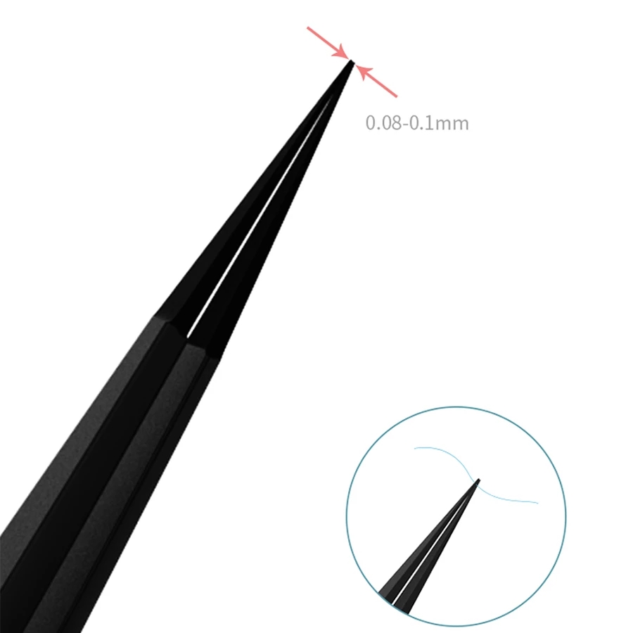 Qianli iNeezy Ultra Fine Tweezers Manual Gringding Non-magnetic Stainless Tweezer BGA Motherboard Micro Forceps for Phone Repair