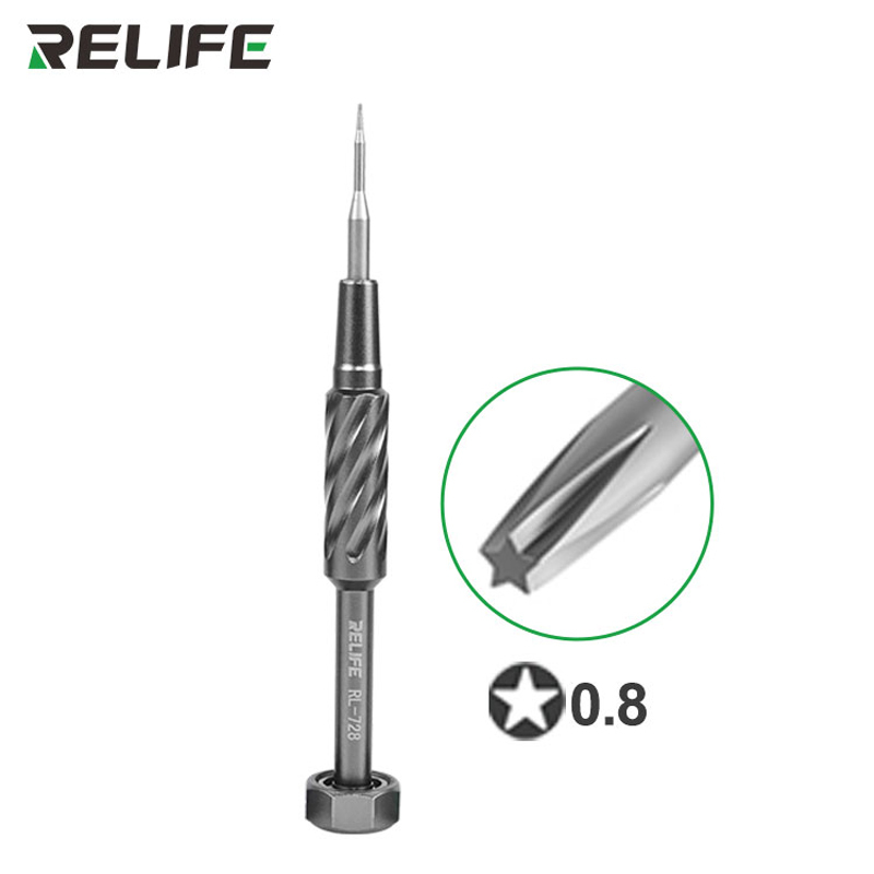 RELIFE RL-728 Strong Magnetic Adsorption Screwdriver High Hardness Alloy Steel for IPhone HUAWEI Samsung Phone Repair Tools