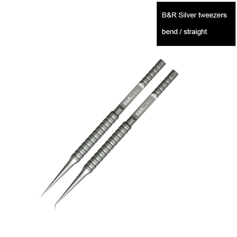 B&R Harden Titanium Alloy Microscope Flying Wire Tweezers for Electronic Parts Phone Microscope BGA IC Chip Maintenance Tools