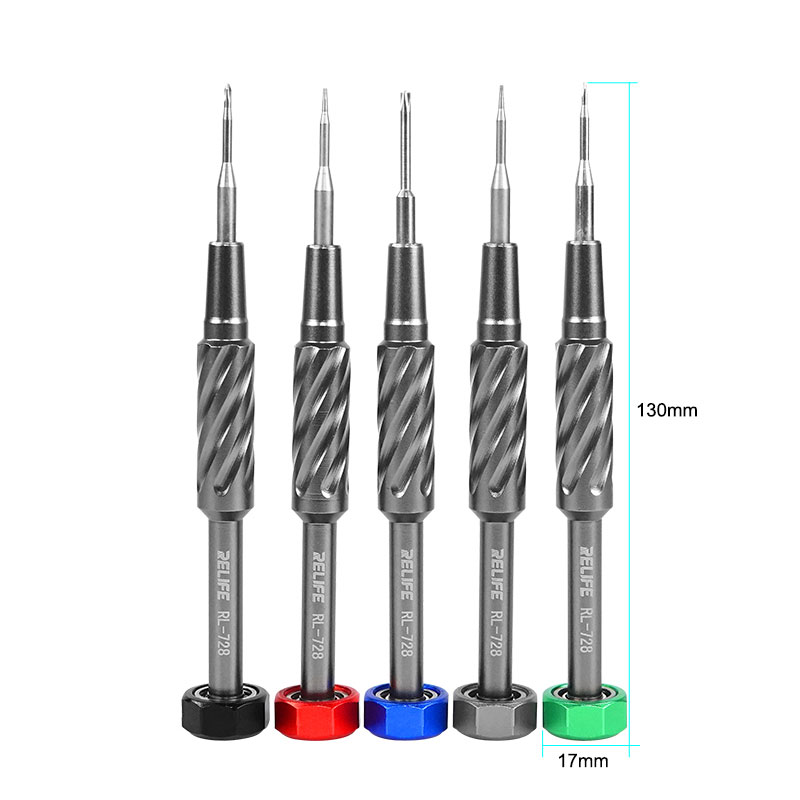 RELIFE RL-728 Strong Magnetic Adsorption Screwdriver High Hardness Alloy Steel for IPhone HUAWEI Samsung Phone Repair Tools