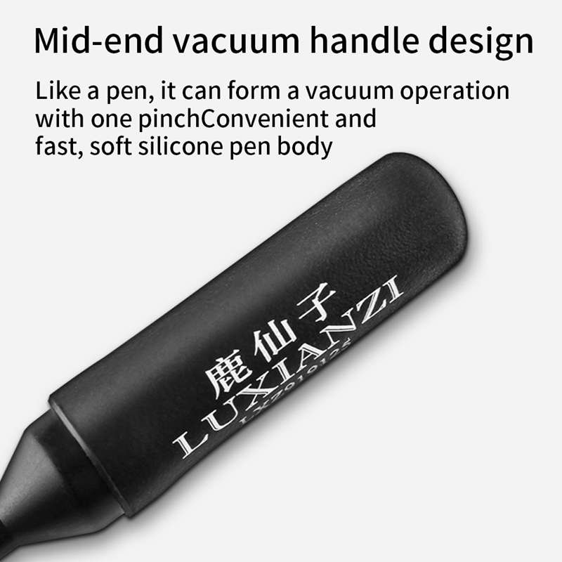 LUXIANZI Solder Desoldering Anti Static Vacuum Sucking Suction Pen IC SMD Picker Pick Up Pickup Hand Tool with 4pcs Suction Tip