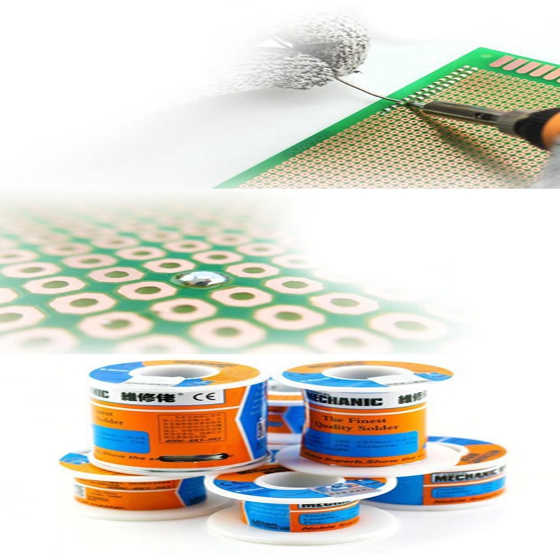 500g MECHANIC HX-T100 high purity low melting point solder wire Sn63%Pb37% 0.2/0.3/0.4/0.5/0.6/0.8/1.0/1.2mm tin 1%~3%180Celsius