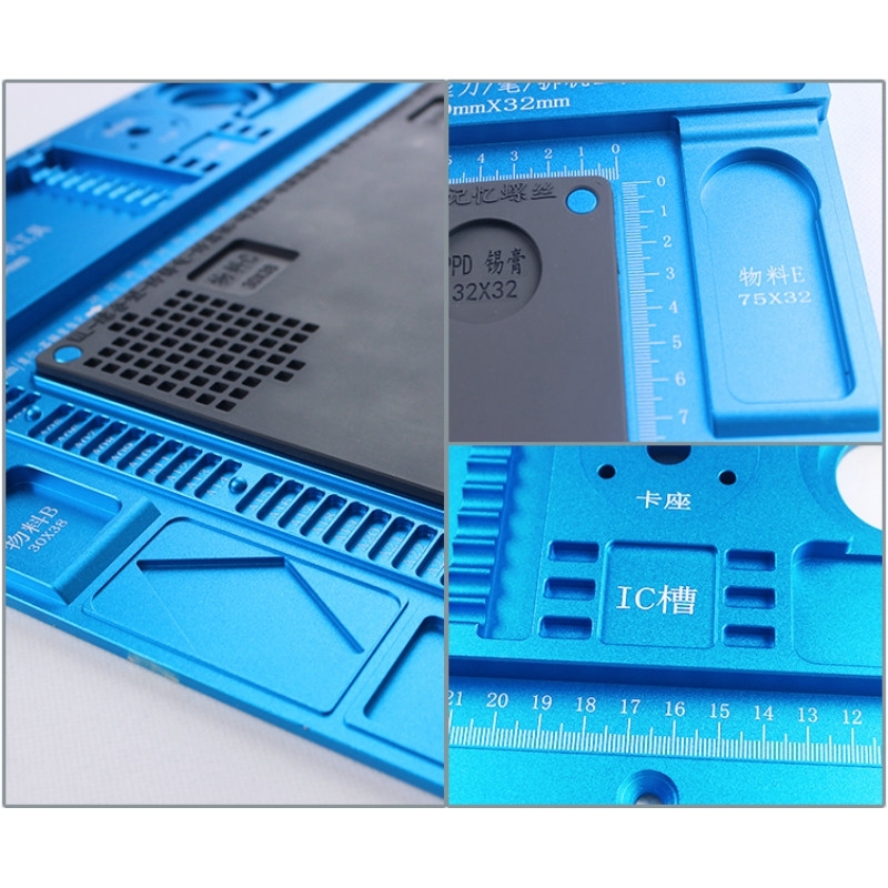 WL Aluminum Alloy Pad Multi-function Maintenance Platform Microscope Base Mobile Phone Motherboard PCB Soldering Repair