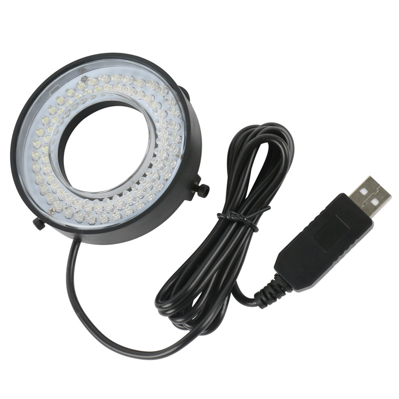 72 144 LED 48 SMD USB Adjustable Ring Light illuminator Lamp For Industry Microscope Industrial Camera Magnifier