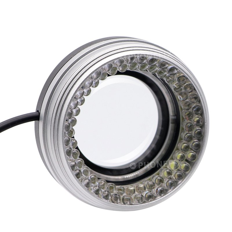 Anti-Dust Smoke Lens 72pcs LED Ring Lamp USB Charging Microscope White Light Lamp for Stereo Microscope Shadow Less Ring Light