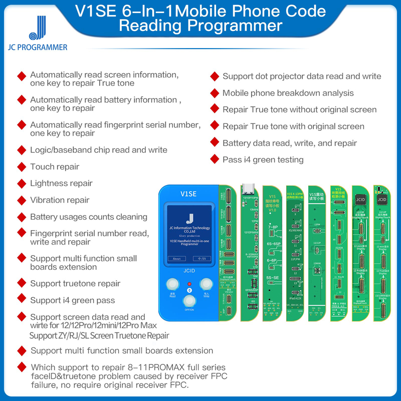JC V1SE 8 in 1 Mobile Phone Code Reading Programmer for iPhone