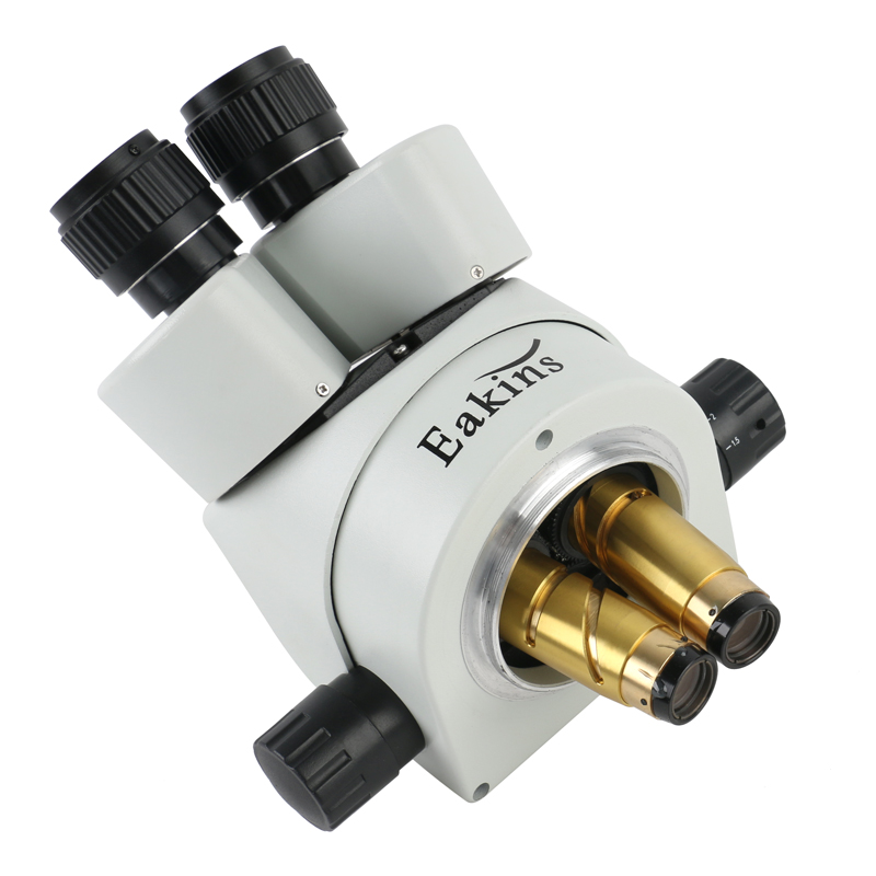 3.5X-90X Binocular Stereo Microscope Articulating Arm Clamp Microscope 0.5X 1X 2.0X Objective Lens 144 LED Ring Lamp