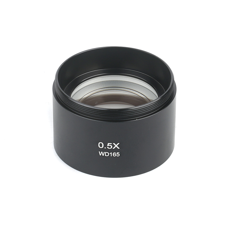 3.5X-90X Binocular Stereo Microscope Articulating Arm Clamp Microscope 0.5X 1X 2.0X Objective Lens 144 LED Ring Lamp