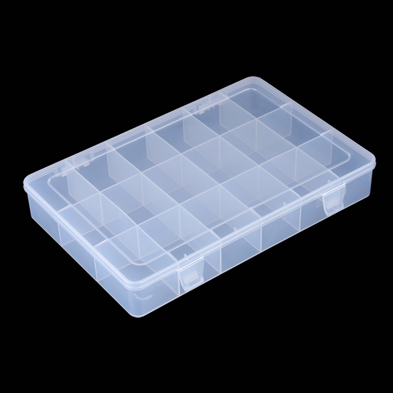 8 Grids Plastic Transparent Storage Box Screw Component Electronic Components SMD Organizer Case