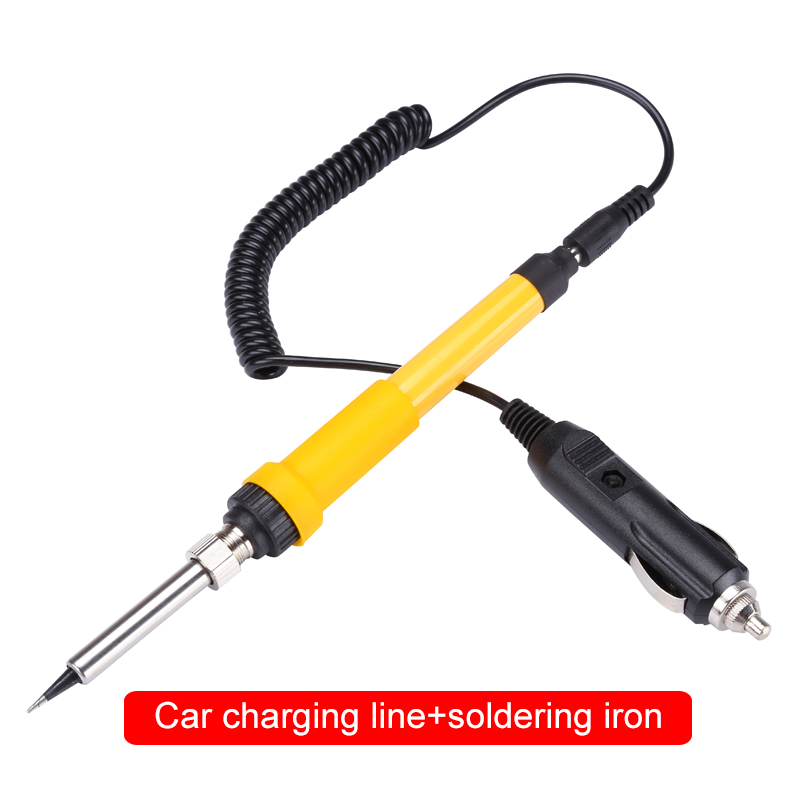 DC 12V 60W Portable Electric Soldering Iron Auto Car Battery Solder Station Rework Welding Repair Tools