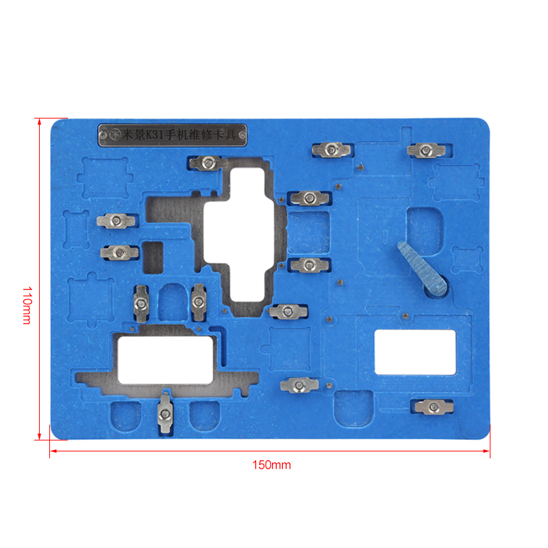 6 in 1 Precision Motherboard Holder Fixture for iPhone X/XS/XS MAX/11/11Pro/11Pro MAX CPU Chip Glue Removal BGA Rework Platform