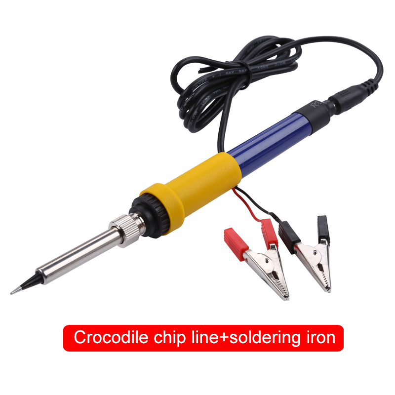 DC 12V 60W Electric Soldering Iron Car Battery Low Voltage Portable Solder Rework Repair Tools