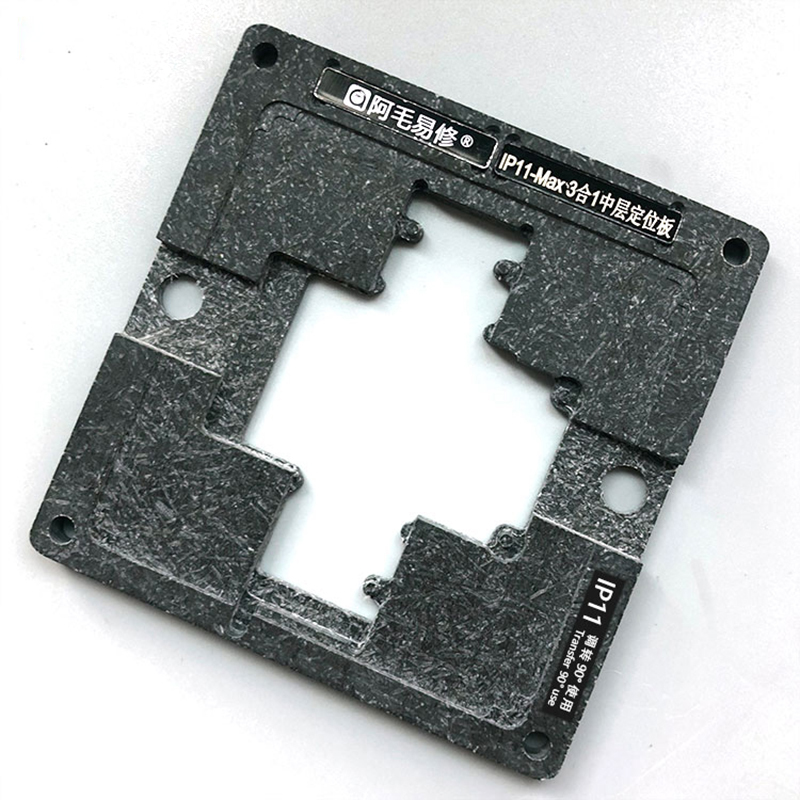 BGA Reballing Stencil Plant Tin Platform Set for iPhone11/PRO/MAX Motherboard Middle Layer Board Repair Tools