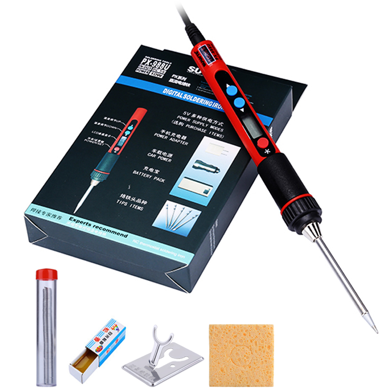 5V 10W Portable USB Electric Powered Soldering Iron Tip Touch Kit Switch Mini Soldering Iron Pen Repair Tools Fast Heating