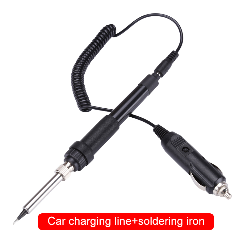 DC 12V 60W Portable Electric Soldering Iron Auto Car Battery Solder Station Rework Welding Repair Tools